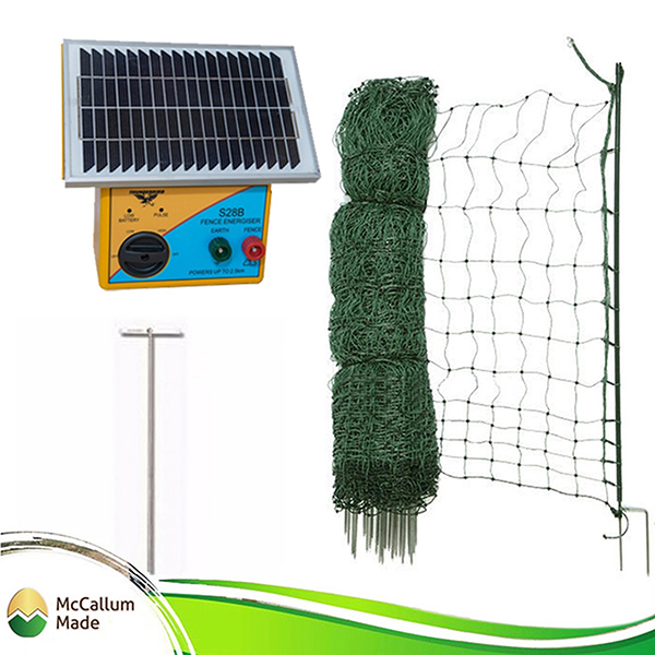 electric poultry net kit 50m s28b energiser