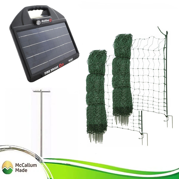 electric poultry netting kit 100m with hls67 energiser