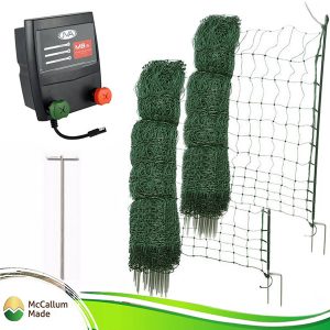 poultry netting kit battery mains 100m