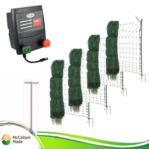 poultry netting kit battery mains 200m