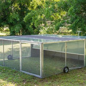 Jumbo chicken tractor top view