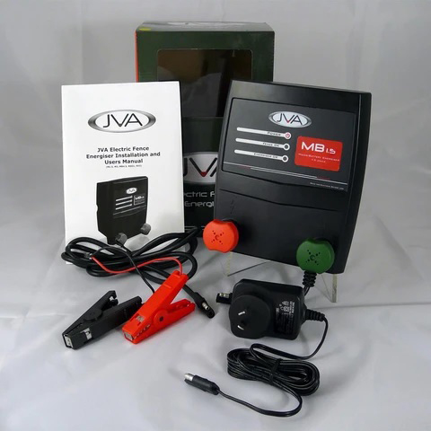 JVA MB1.5 Mains / Battery Electric Fence Energizer 1.5J 15km - Image 2