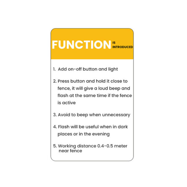 McCallum Made Keyring Fence Tester functions